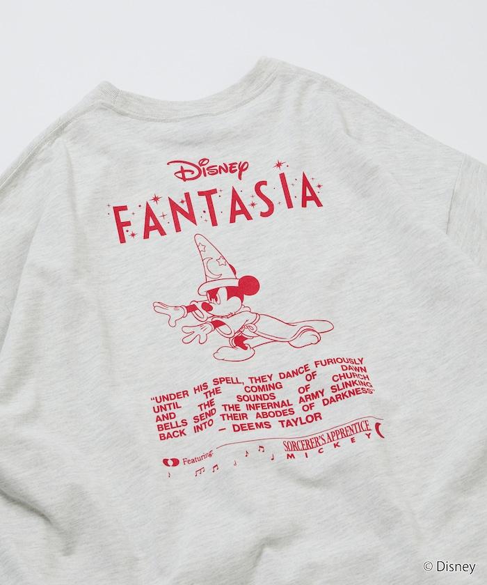 DISNEY/《迪士尼》 ファンタジア（幻想曲） ミッキーマウス 背部印花 圓領T恤