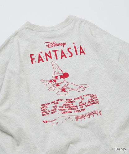 DISNEY/《迪士尼》 ファンタジア（幻想曲） ミッキーマウス 背部印花 圓領T恤