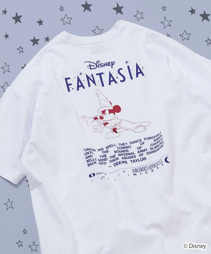 DISNEY/《迪士尼》 ファンタジア（幻想曲） ミッキーマウス 背部印花 圓領T恤