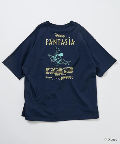 DISNEY/《迪士尼》 ファンタジア（幻想曲） ミッキーマウス 背部印花 圓領T恤