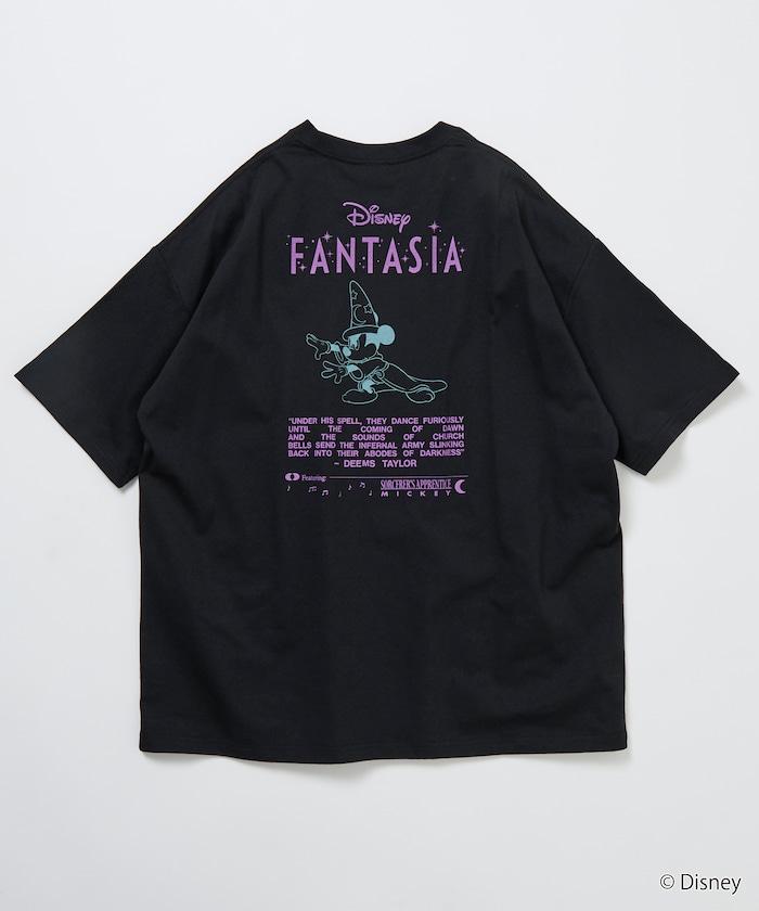 DISNEY/《迪士尼》 ファンタジア（幻想曲） ミッキーマウス 背部印花 圓領T恤