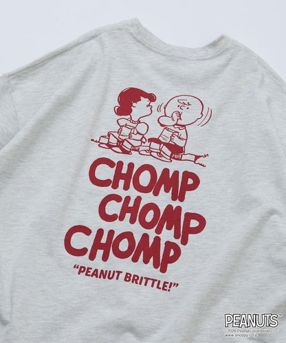 PEANUTS（花生漫畫） 圓領T恤 CHOMP