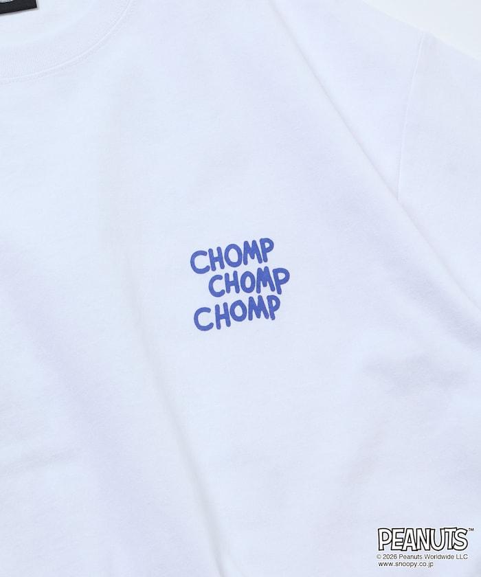 PEANUTS（花生漫畫） 圓領T恤 CHOMP