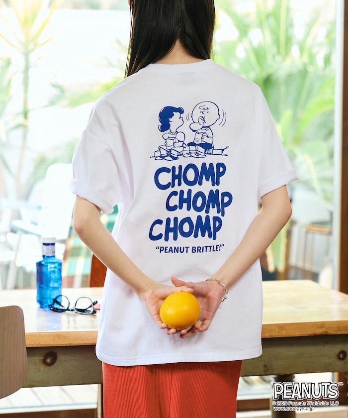 PEANUTS（花生漫畫） 圓領T恤 CHOMP