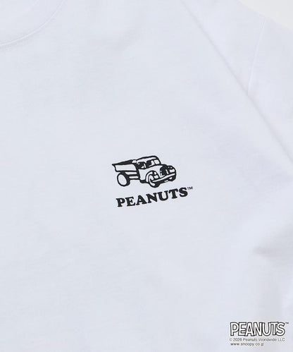 PEANUTS（花生漫畫） 寬鬆廓形 背面印花 圓領T恤