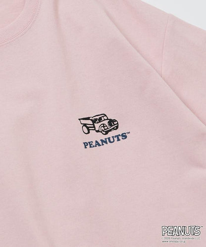PEANUTS（花生漫畫） 寬鬆廓形 背面印花 圓領T恤