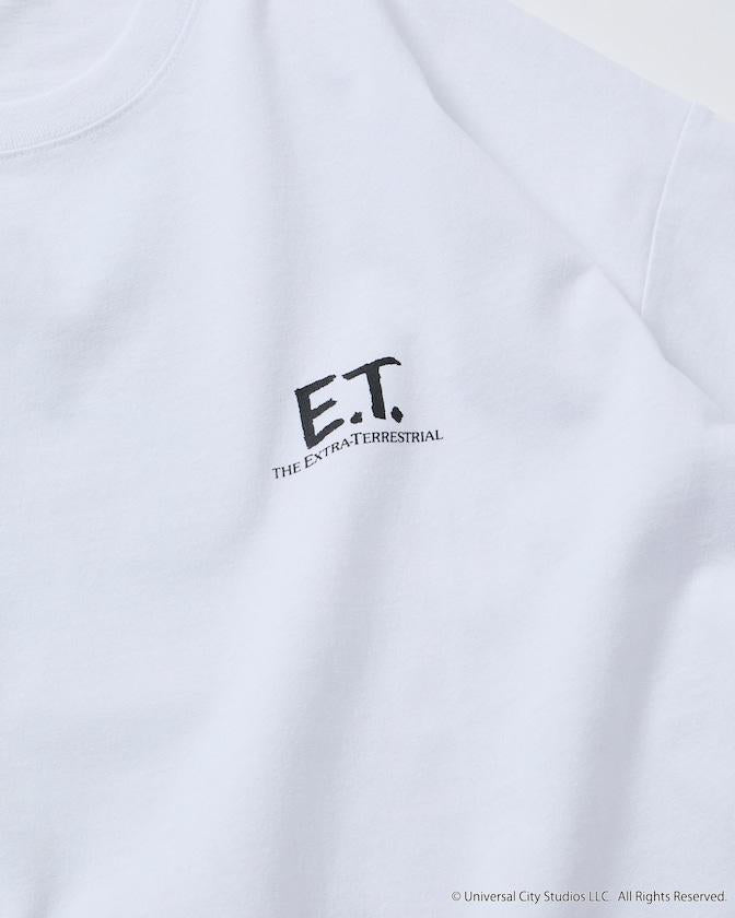 E.T.（E.T. 外星人） 背部印花 寬鬆版型 圓領 T恤