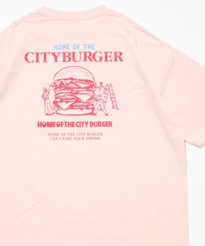 寬鬆版型 後背印花 圓領 City Burger T恤