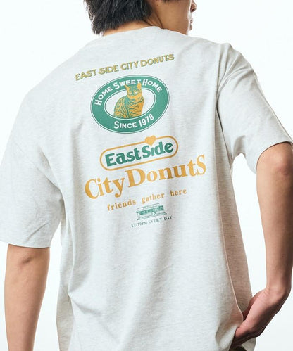 寬鬆版型 後背印花 圓領 City Dounuts CAT T恤