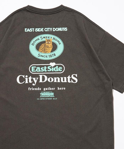 寬鬆版型 後背印花 圓領 City Dounuts CAT T恤