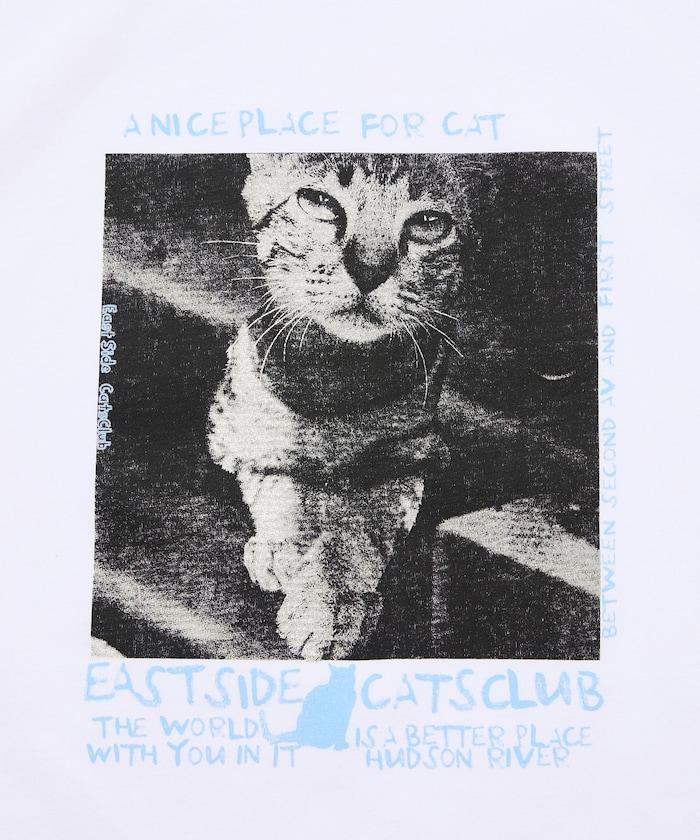 寬鬆版型 背部印花 圓領 CAT Photo T恤