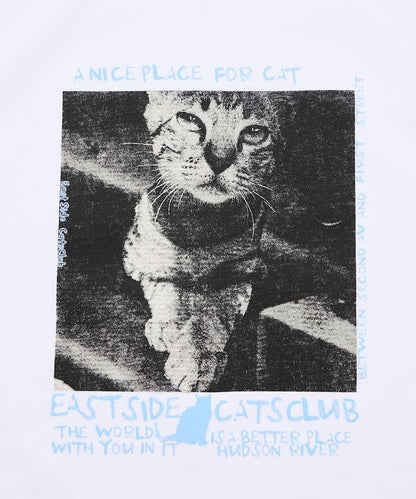 寬鬆版型 背部印花 圓領 CAT Photo T恤
