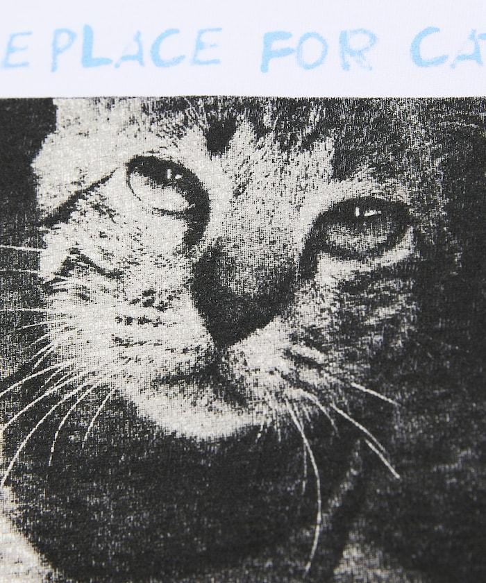 寬鬆版型 背部印花 圓領 CAT Photo T恤