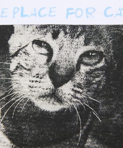寬鬆版型 背部印花 圓領 CAT Photo T恤