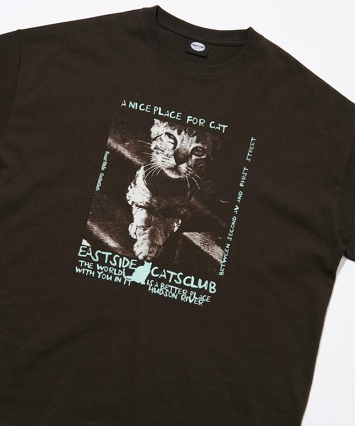 寬鬆版型 背部印花 圓領 CAT Photo T恤