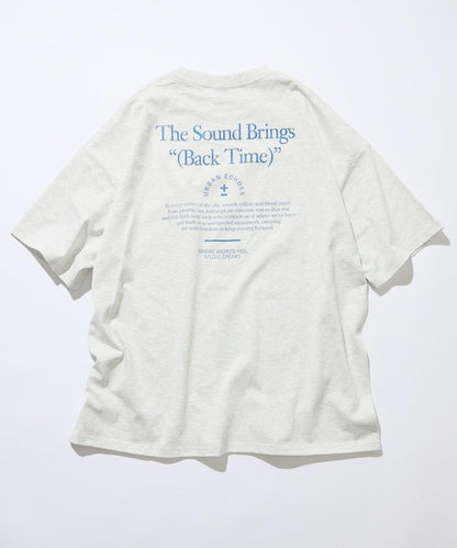 寬鬆廓形 後背印花 圓領 T恤 The Sound Brings
