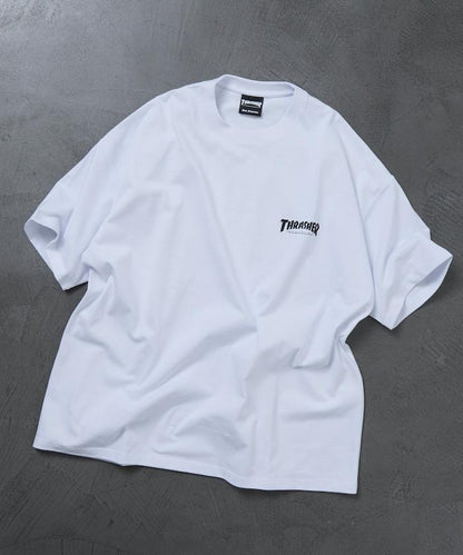 THRASHER×FREAK'S STORE スラッシャー 寬鬆廓形 背部Logo印花 T恤