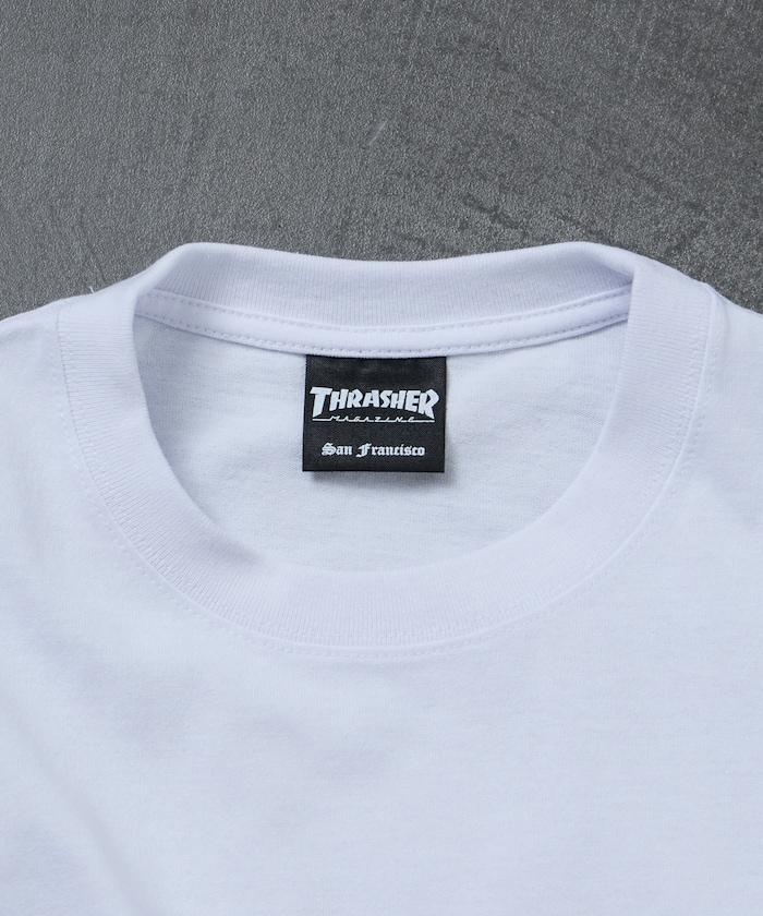 THRASHER×FREAK'S STORE スラッシャー 寬鬆廓形 背部Logo印花 T恤