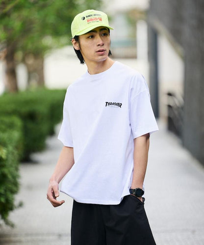 THRASHER×FREAK'S STORE スラッシャー 寬鬆廓形 背部Logo印花 T恤