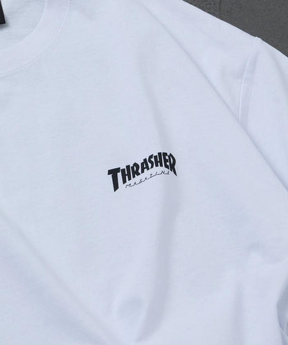 THRASHER×FREAK'S STORE スラッシャー 寬鬆廓形 背部Logo印花 T恤