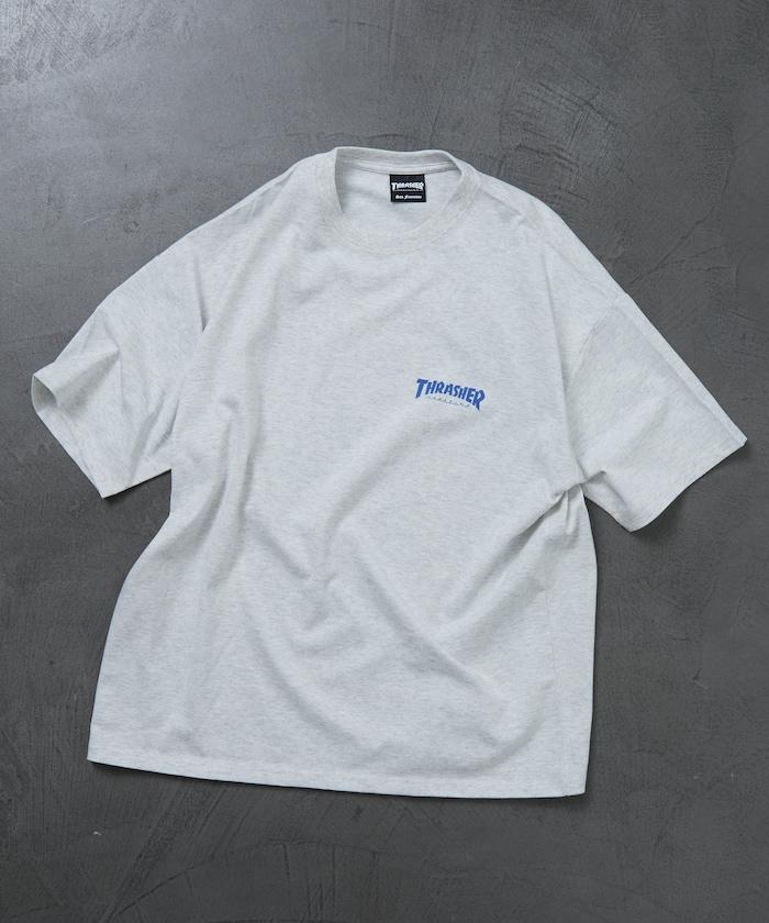 THRASHER×FREAK'S STORE スラッシャー 寬鬆廓形 背部Logo印花 T恤