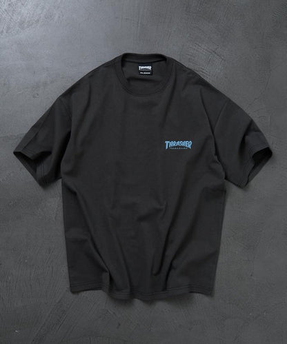 THRASHER×FREAK'S STORE スラッシャー 寬鬆廓形 背部Logo印花 T恤