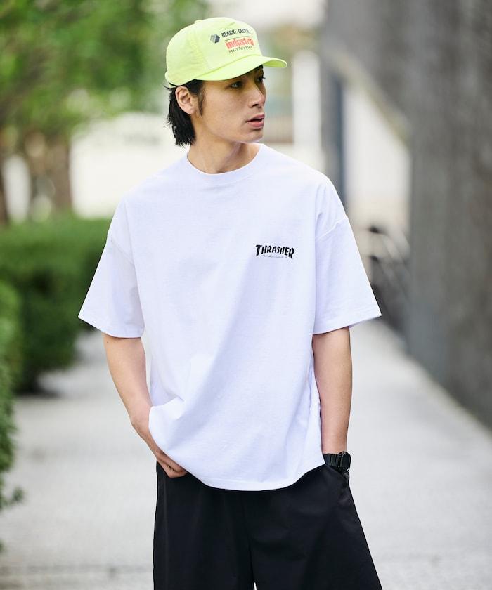 THRASHER×FREAK'S STORE スラッシャー 寬鬆廓形 背部Logo印花 T恤