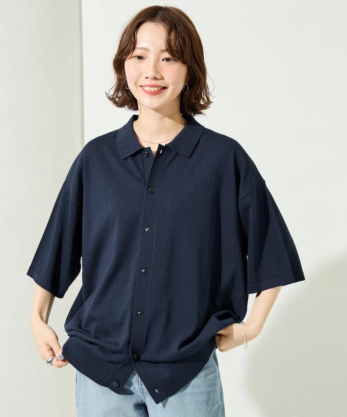 Relax Fit 清涼觸感 寬鬆版型 Polo領 短袖 針織襯衫
