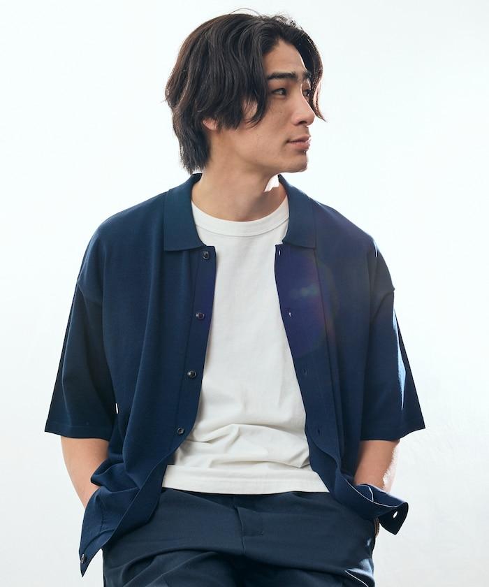 Relax Fit 清涼觸感 寬鬆版型 Polo領 短袖 針織襯衫