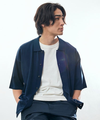 Relax Fit 清涼觸感 寬鬆版型 Polo領 短袖 針織襯衫