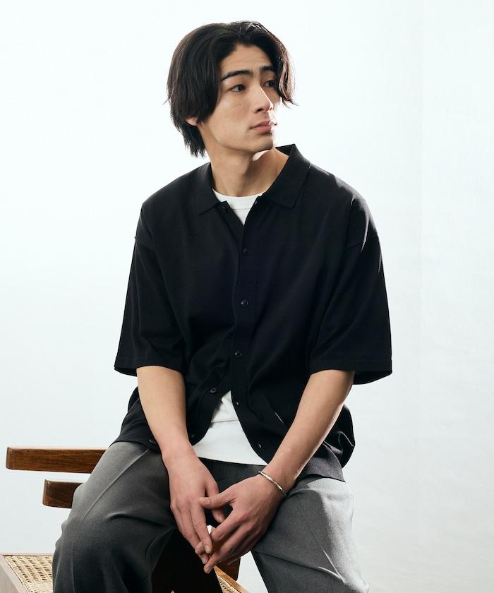 Relax Fit 清涼觸感 寬鬆版型 Polo領 短袖 針織襯衫