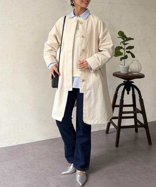 多方式穿法 翻領大衣