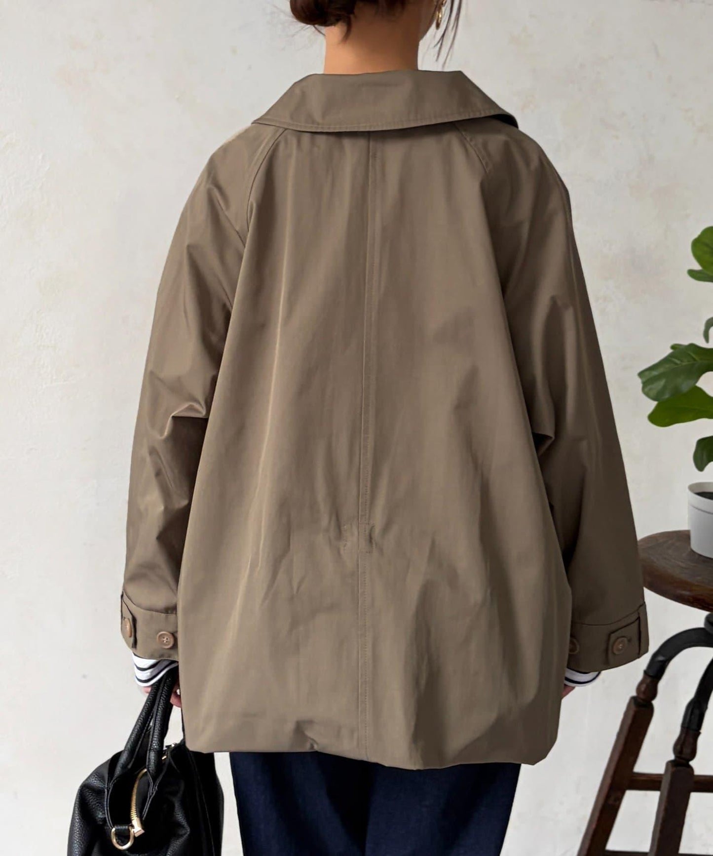 多方式穿法 翻領大衣