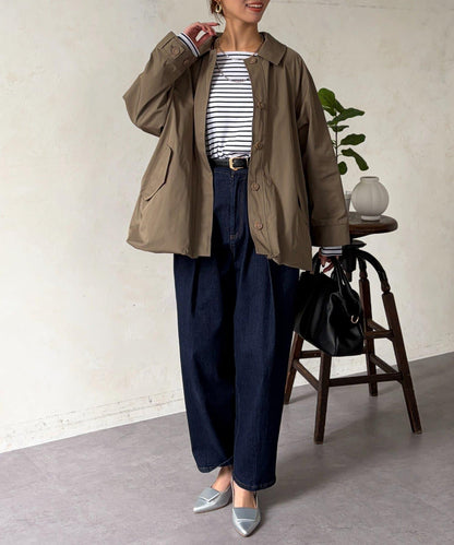 多方式穿法 翻領大衣