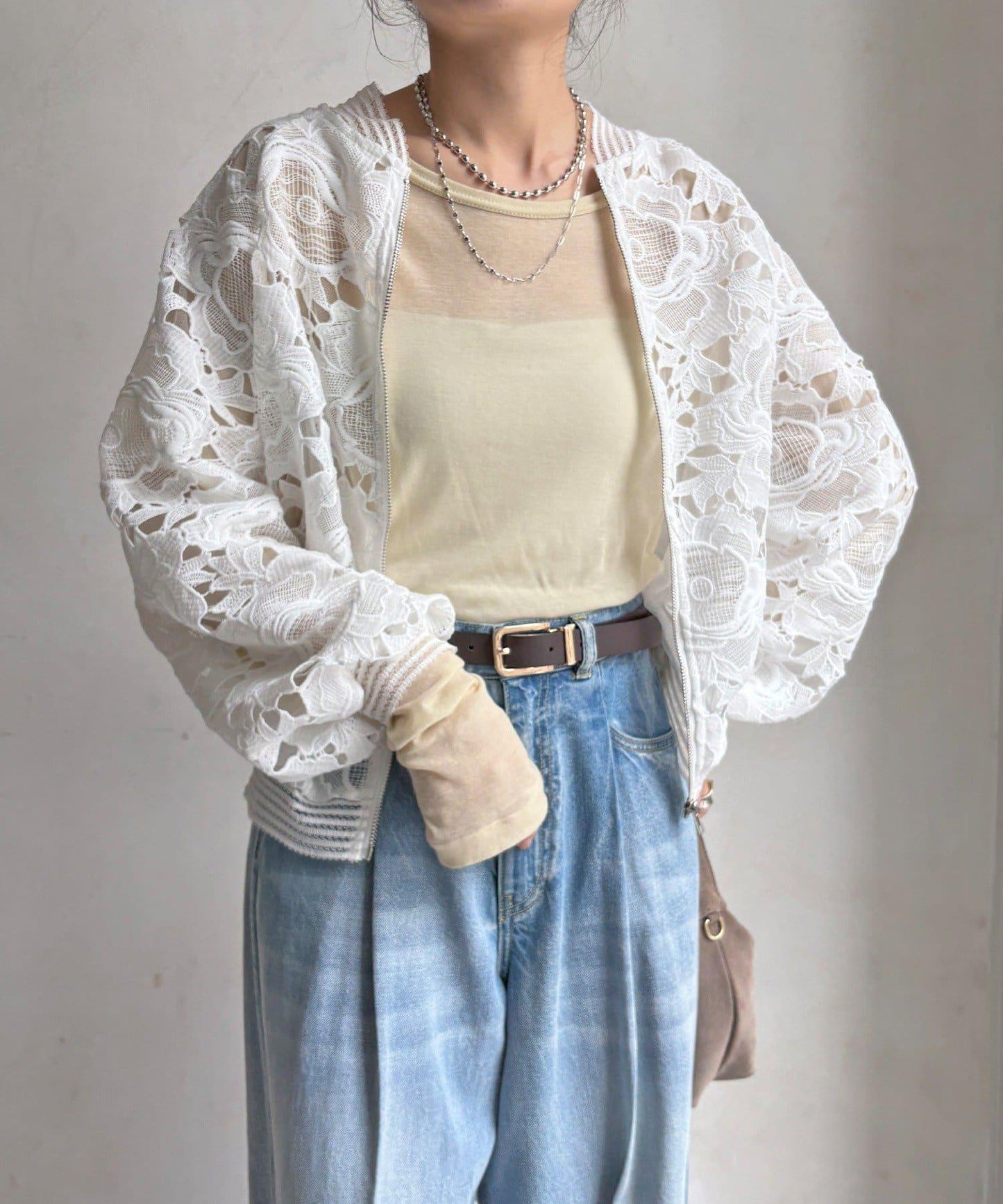 花朵蕾絲 短外套