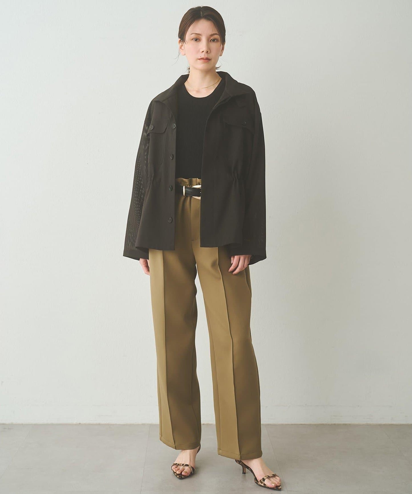 Drawing Numbers 軍裝風網眼夾克