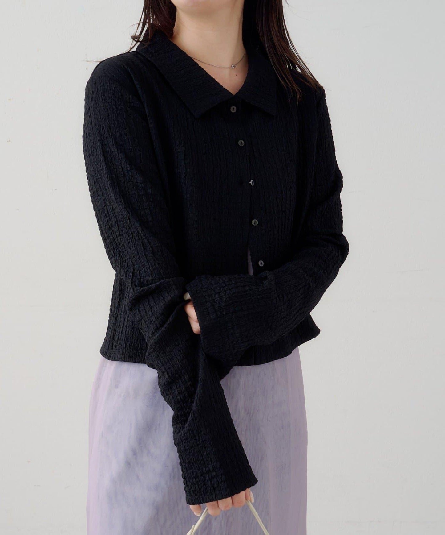 B款 氣泡提花 針織上衣