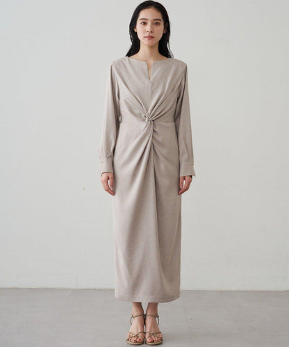 Loungedress 扭結V領連衣裙
