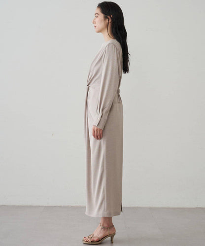 Loungedress 扭結V領連衣裙