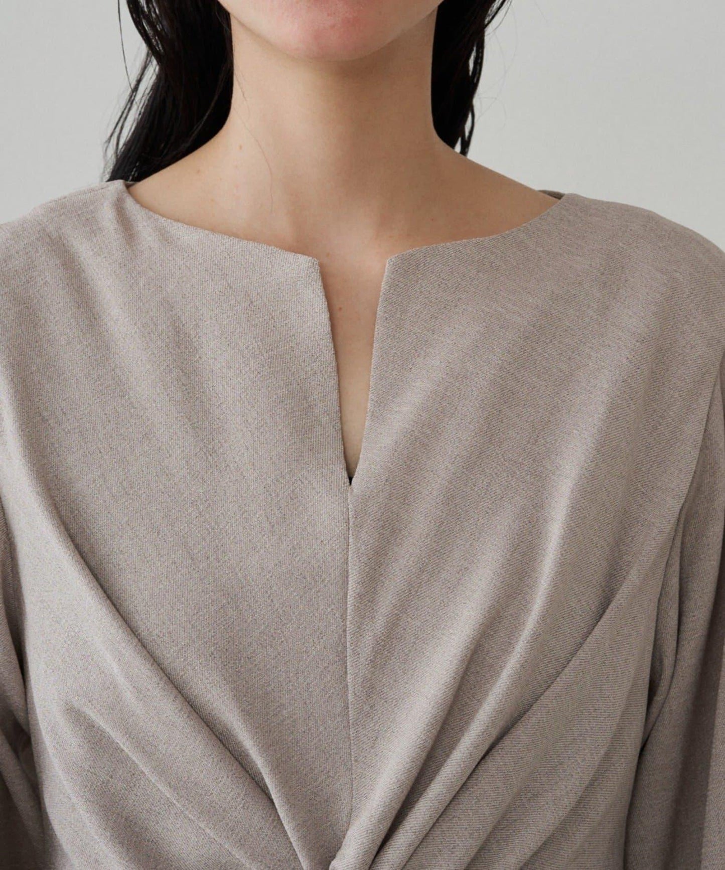 Loungedress 扭結V領連衣裙