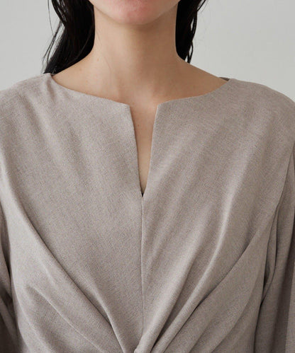 Loungedress 扭結V領連衣裙