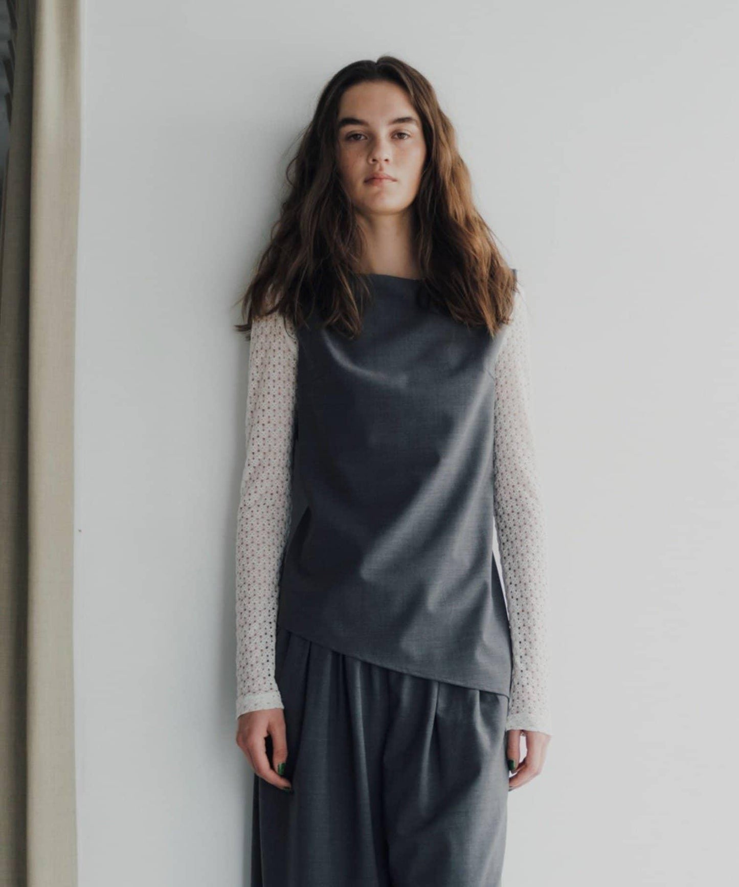 不對稱 Asymmetry set up top 上衣