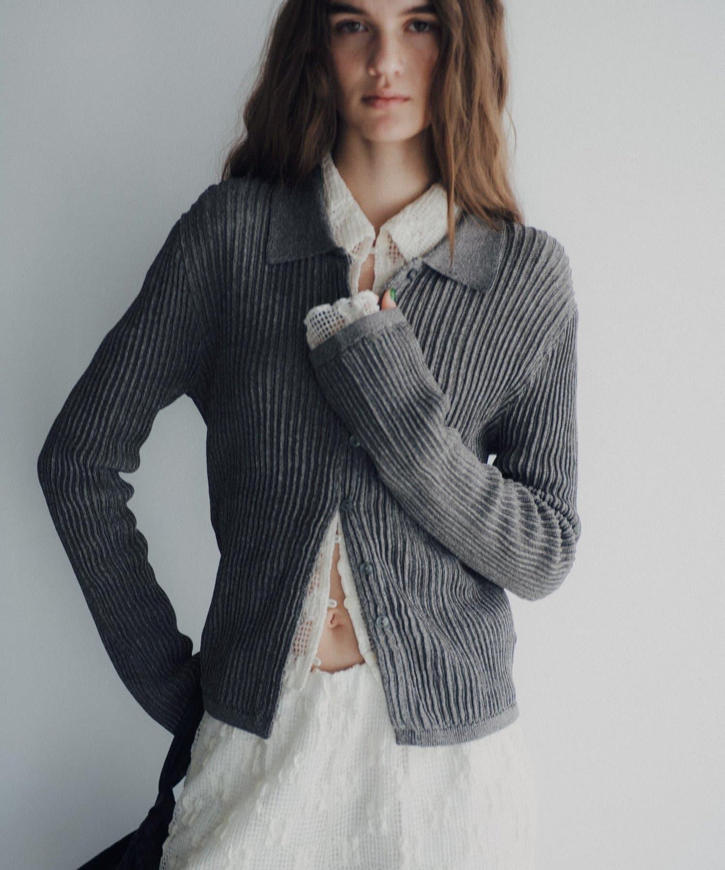 Polo knit summer cardigan 針織開衫
