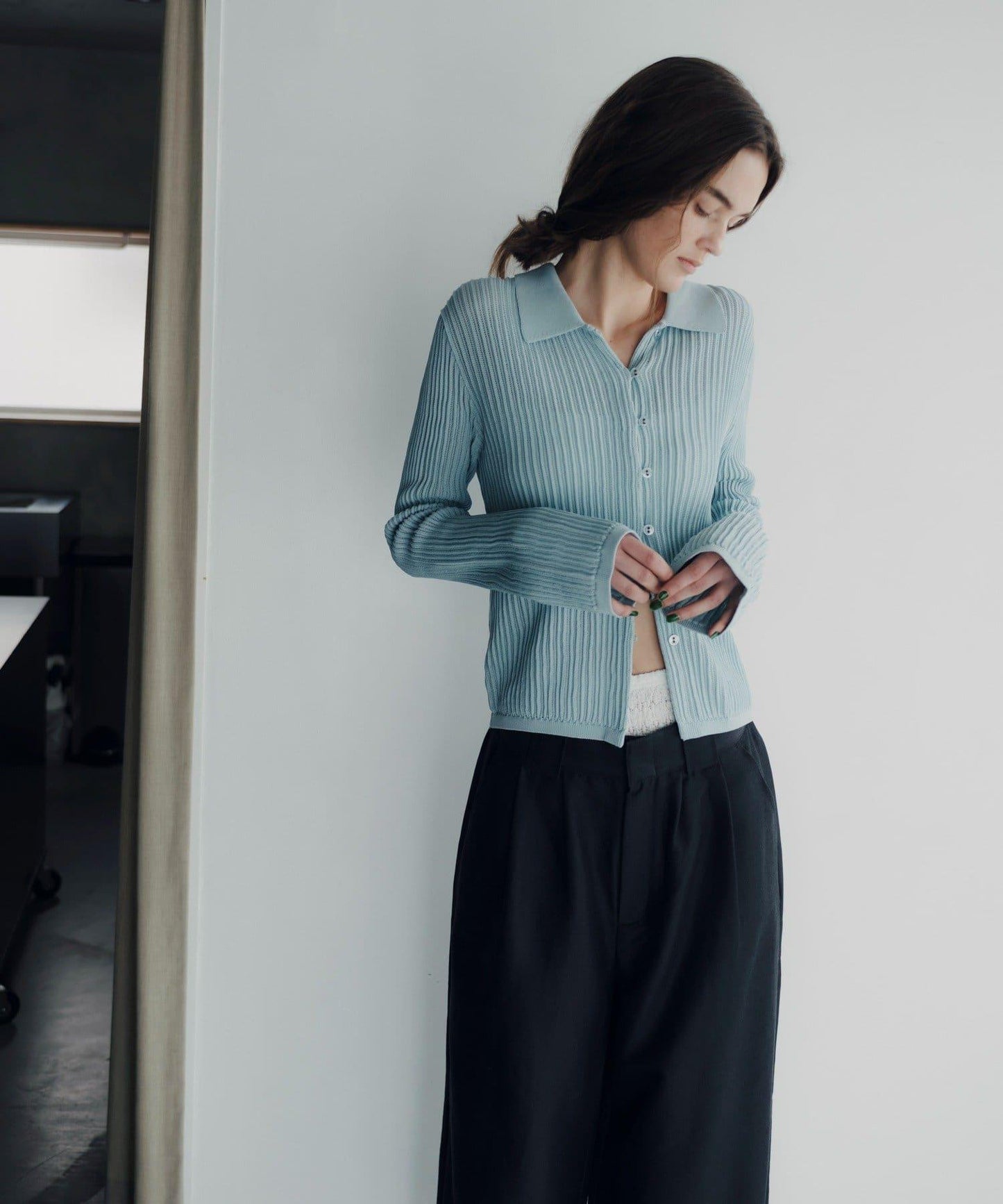 Polo knit summer cardigan 針織開衫