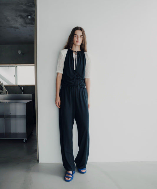 Easy drawstring jumpsuit 連體褲