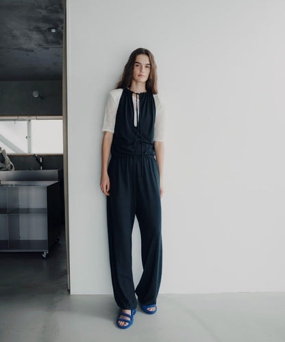 Easy drawstring jumpsuit 連體褲