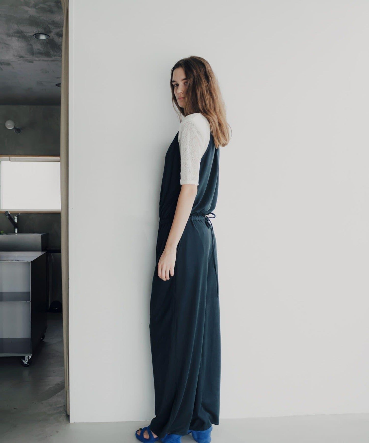Easy drawstring jumpsuit 連體褲