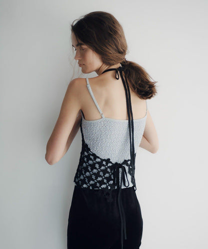 Crochet flower bustier