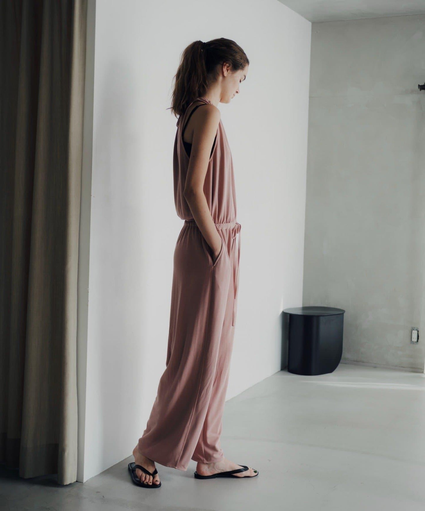 Easy drawstring jumpsuit 連體褲