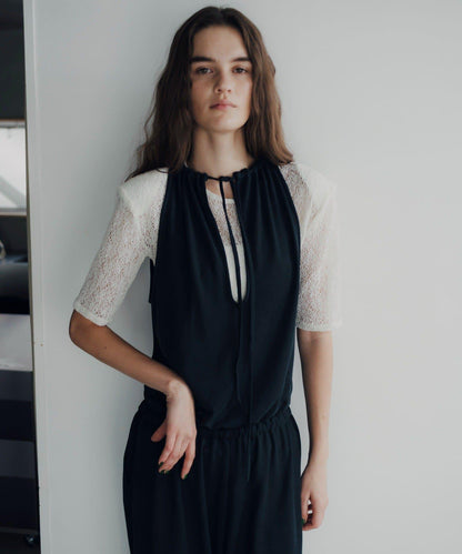 Easy drawstring jumpsuit 連體褲
